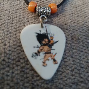 MOTLEY CRUE NIKKI SIXX SIGNATURE GUITAR PICK NECKLACE